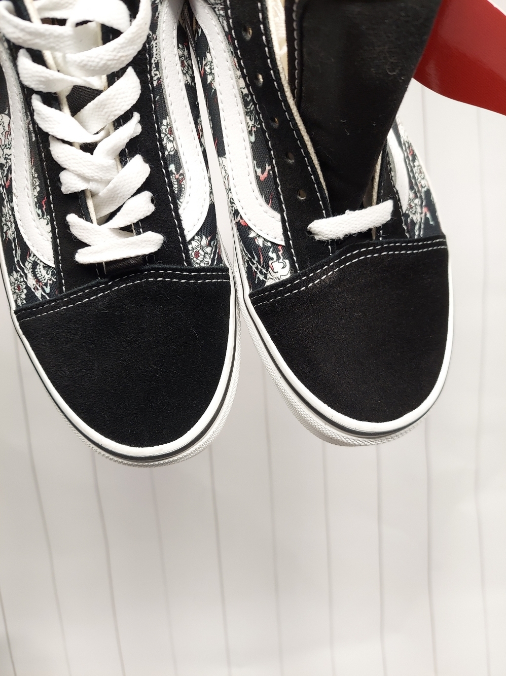vans old skool skull black white sneaker shoes - Picture 12 of 14